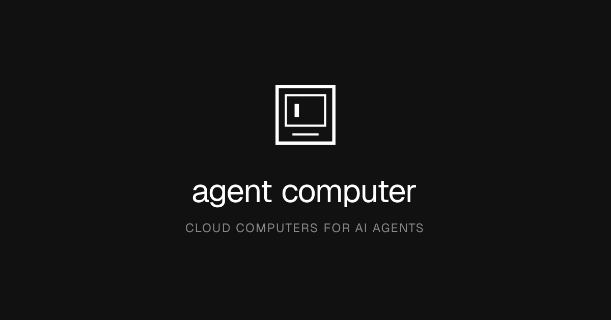 Agent Computer preview